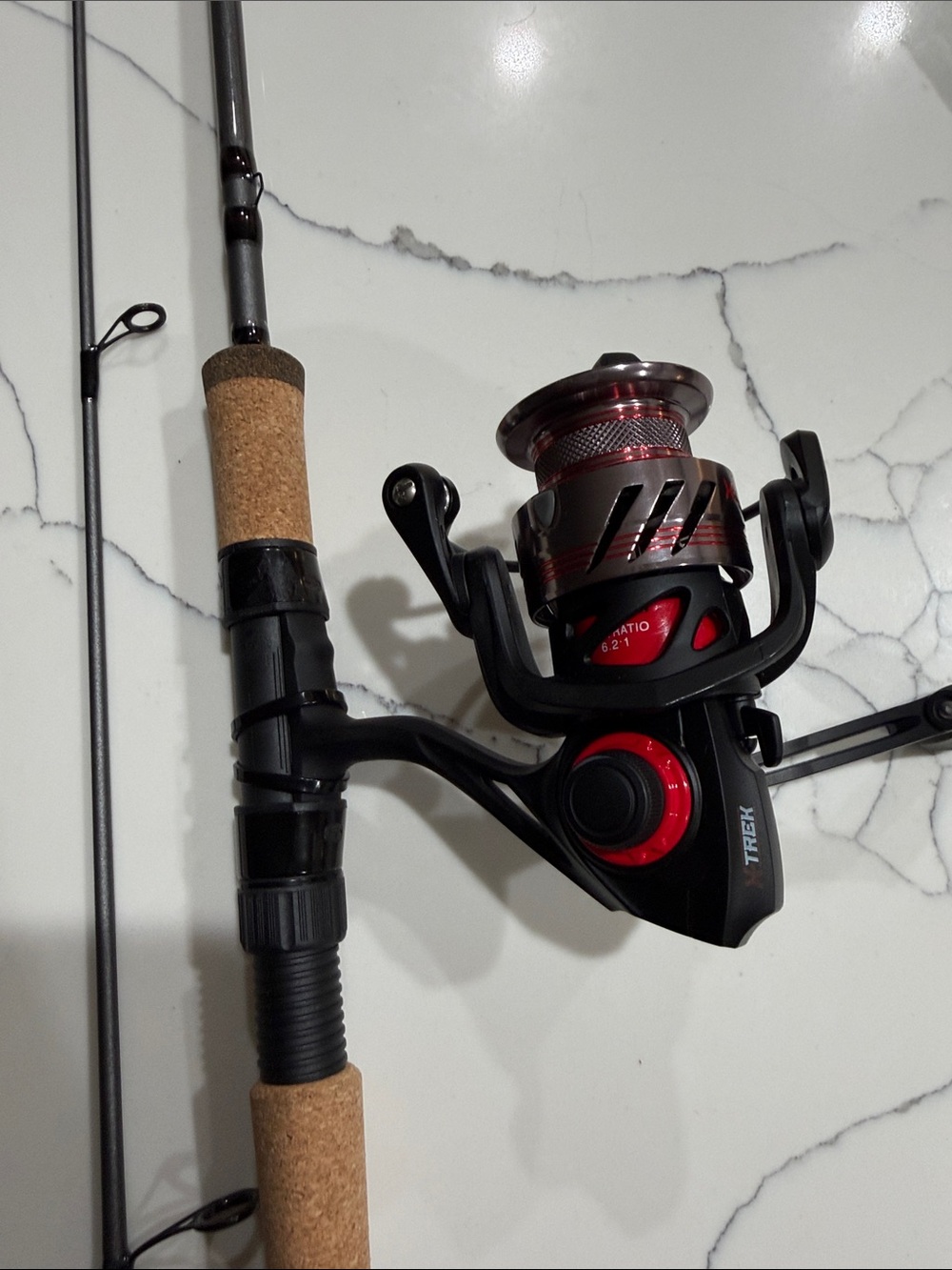 St.Croix X-Trex combo Red & Black Spinning Reel - Smooth Performance